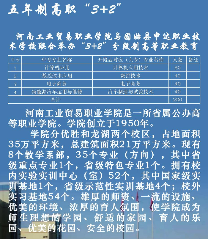 固始县申达职业技术学校招生章程